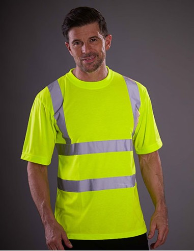 Y-HVJ410-Two Band et Brace Hi-Vis T-Shirt